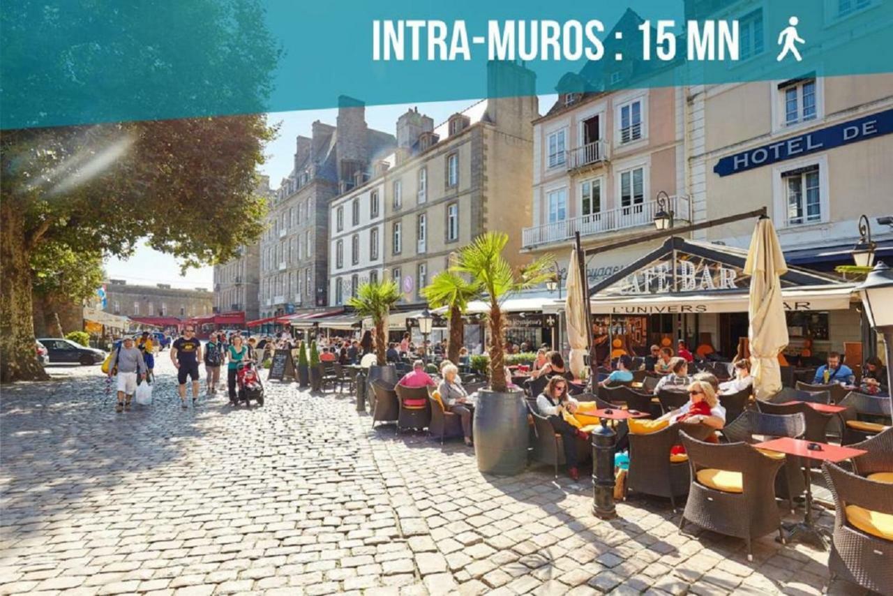 Logement Entier Saint Malo Vue Mer, Proche Ferry, Commerces Et Plage Solidor 50 M Exteriör bild