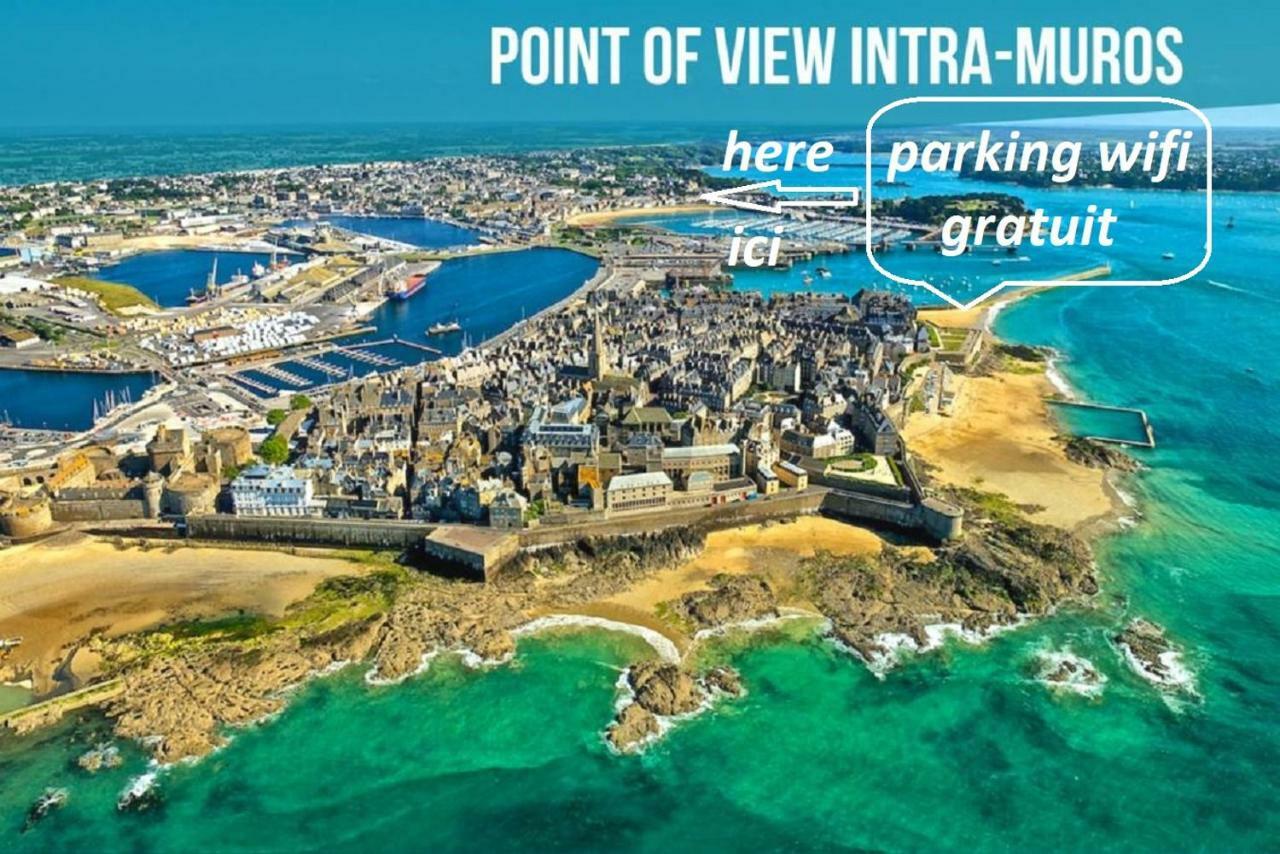 Logement Entier Saint Malo Vue Mer, Proche Ferry, Commerces Et Plage Solidor 50 M Exteriör bild