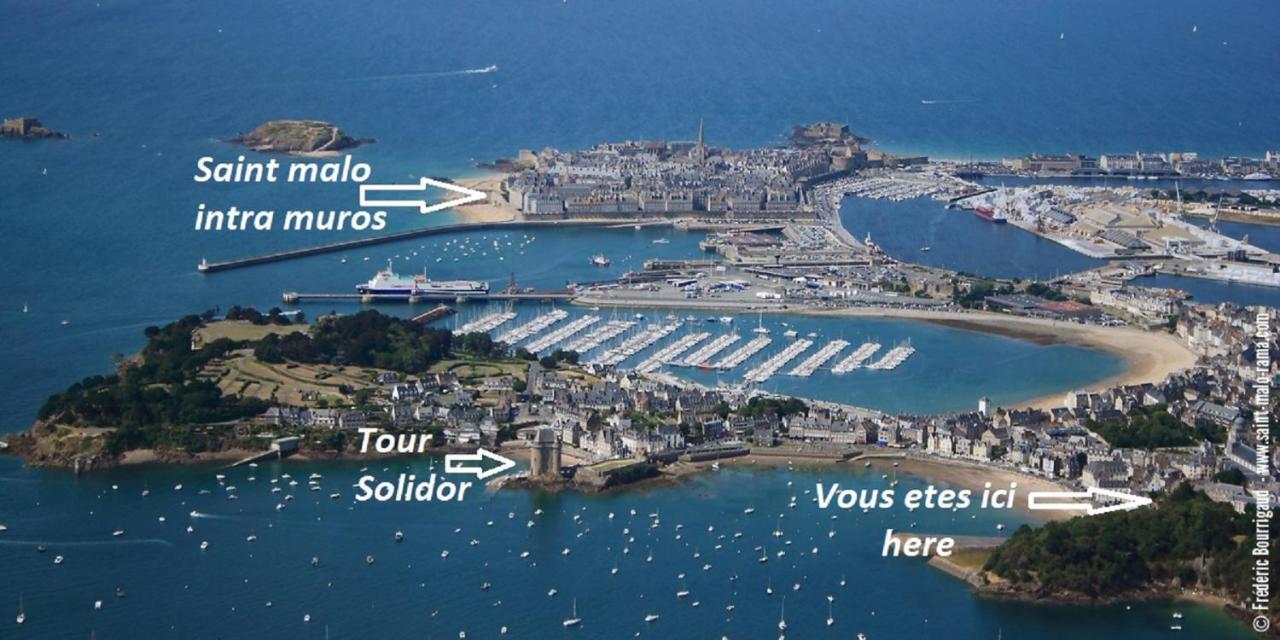 Logement Entier Saint Malo Vue Mer, Proche Ferry, Commerces Et Plage Solidor 50 M Exteriör bild